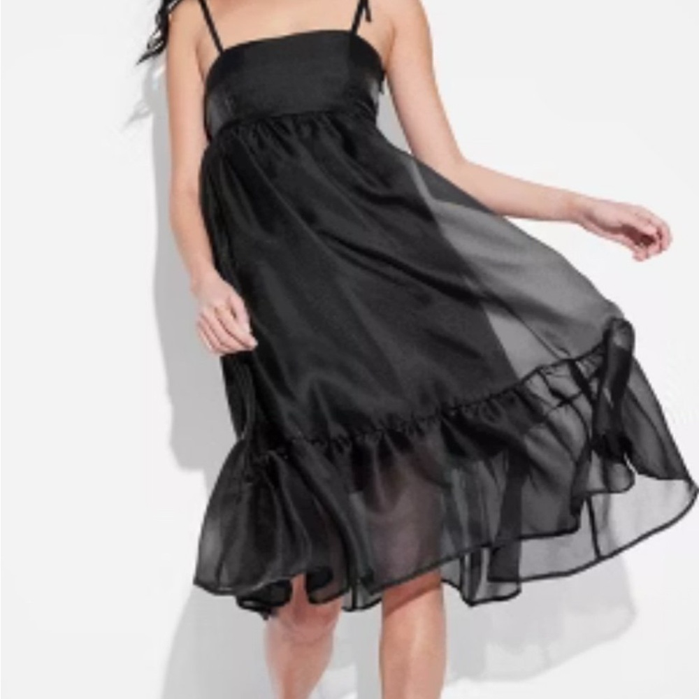 Wild Fable Black Midi Dress